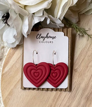 Load image into Gallery viewer, Heart Hoops