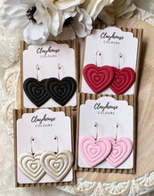 Load image into Gallery viewer, Heart Hoops