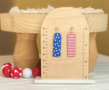 Load image into Gallery viewer, Red, White, & Blue Dangles