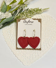 Load image into Gallery viewer, Heart Hoops