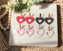 Load image into Gallery viewer, Hearts with Walnut Post