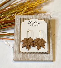 Load image into Gallery viewer, Leaf Hoops