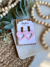 Load image into Gallery viewer, Hearts with Walnut Post