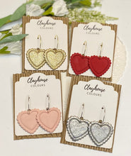 Load image into Gallery viewer, Heart Hoops
