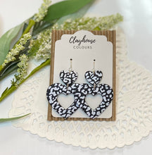 Load image into Gallery viewer, Leopard Heart Dangles