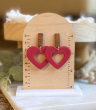 Load image into Gallery viewer, Hearts with Walnut Post