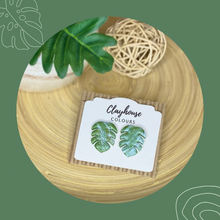 Load image into Gallery viewer, Monstera Leaf Studs
