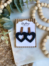 Load image into Gallery viewer, Hearts with Walnut Post