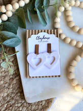 Load image into Gallery viewer, Hearts with Walnut Post