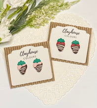 Load image into Gallery viewer, Chocolate Covered Strawberry Studs