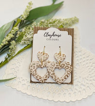 Load image into Gallery viewer, Leopard Heart Dangles