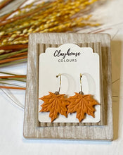 Load image into Gallery viewer, Leaf Hoops