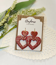 Load image into Gallery viewer, Leopard Heart Dangles
