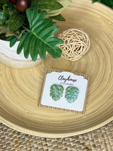 Load image into Gallery viewer, Monstera Leaf Studs