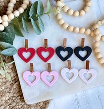 Load image into Gallery viewer, Hearts with Walnut Post