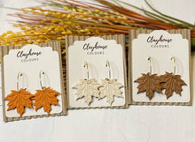 Load image into Gallery viewer, Leaf Hoops